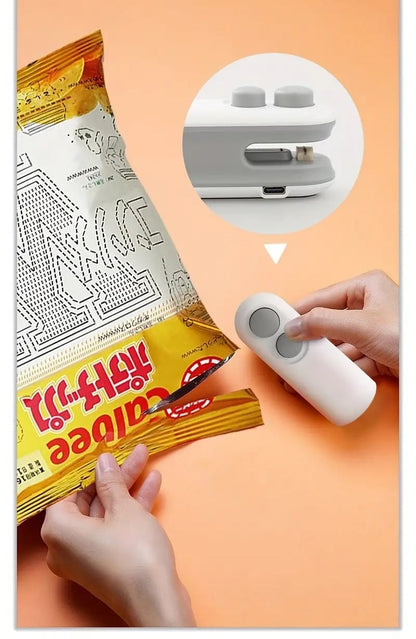 Small 2-in-1 Rechargeable Magnetic Snack Sealer