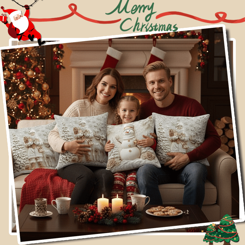 Christmas Themed Cushion Cover