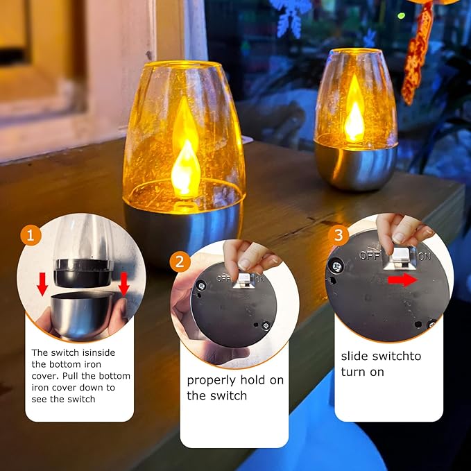 ⚡Hot Sales 49% OFF🔥Solar Power Tea Lights Outdoor Flameless Flicker