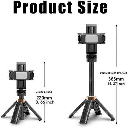 New portable selfie stick, mini tripod, flip-able flexible tripod