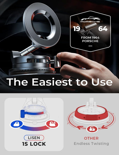🏆 50K+ SOLD! – Almost Gone💥Vacuum magnetic car phone holder