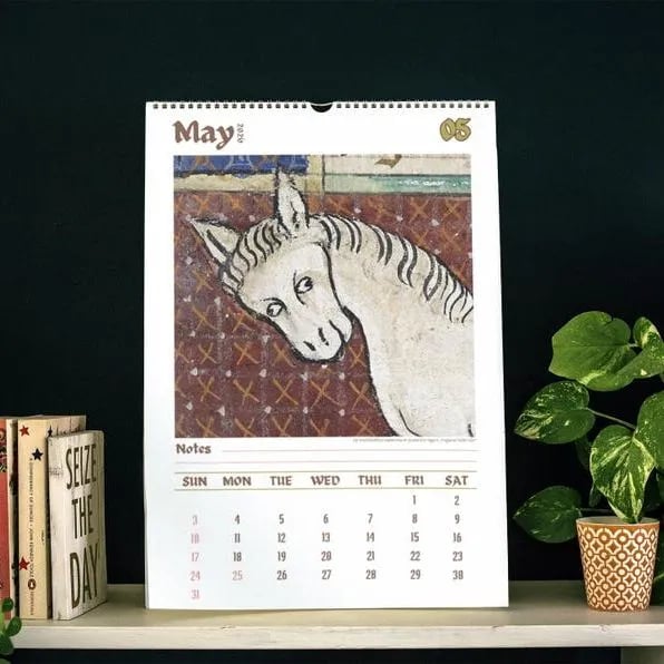 Ugly Medieval Animals 2026 Wall Calendar