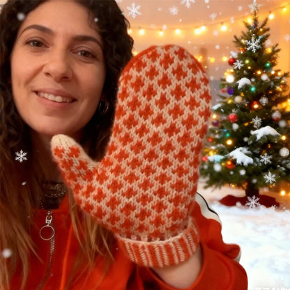🎅 The "Naughty List" Mittens | Cozy Knit with a Hidden Attitude 🖕✨
