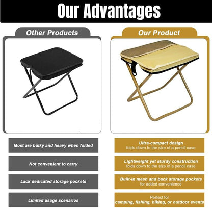 🔥HOST SALES 49% OFF🔥Portable Stool for Mountaineering and Hiking, Foldable Stool with Carrying Bag