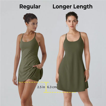 🎁Last Day 49% OFF🔥The Ultimate Tummy Control Backless Active Dress