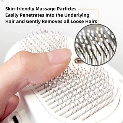 Self-Cleaning Spray Cat Brush for Shedding