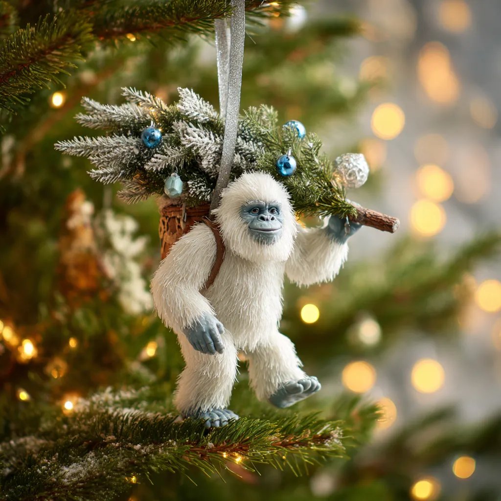 🎄👣Last Day 49% OFF - 2026 Wildlife Wonders CollectionTM  Bigfoot Ornament(2D)🌟