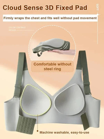 🎁Super Gather Bra | Wireless Push-up Bra👍No More Sagging Breasts
