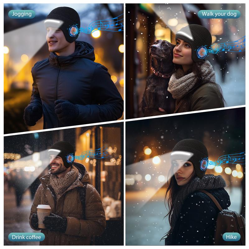 TR-BTD3 Smart Bluetooth Beanie with 3-Stage LED Lighting