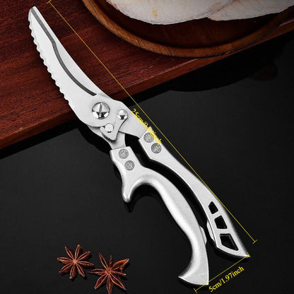 Multifunctional Lightweight Kitchen Scissors Stainless Steel