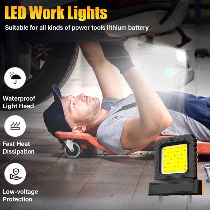 🔥High brightness floodlight - for all power tool batteries